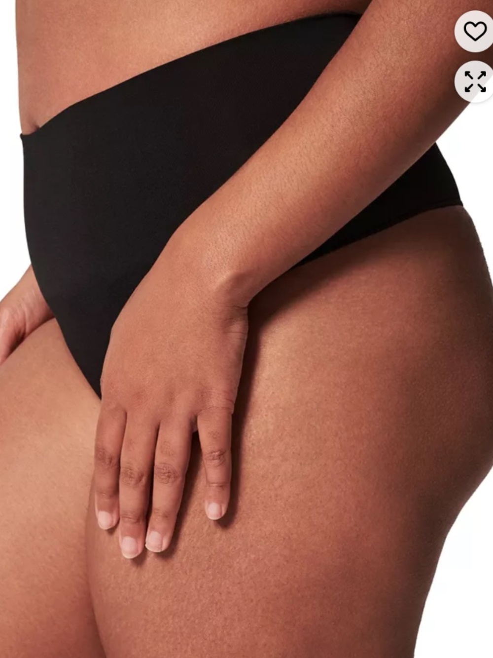 Spanx Ecocare Seamless Shaping Underwear Thong Black Size XL - Picture 2 of 6